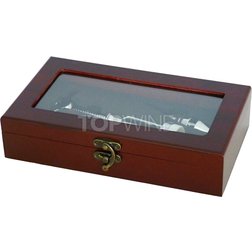 Darčeková krabička MAHAGON presklenená s vinárskou súpravou 4 pomôcok.jpg