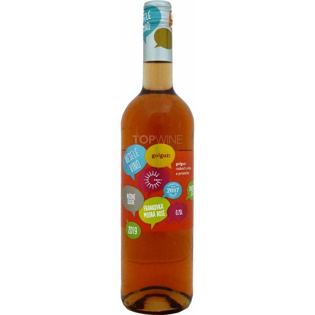 GOLGUZ - VV Frankovka modrá rosé, r. 2019, akostné víno, suché, 0,75 l.jpg