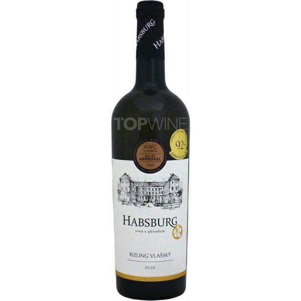 Habsburg - Rizling vlašský 2020, akostné víno, suché, 0,75 l.jpg