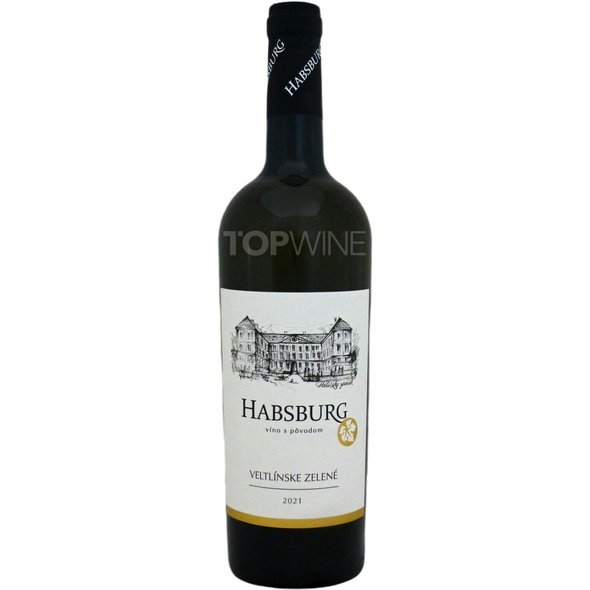 Habsburg - Veltlínske zelené 2021, akostné víno, polosuché, 0,75 l.jpg