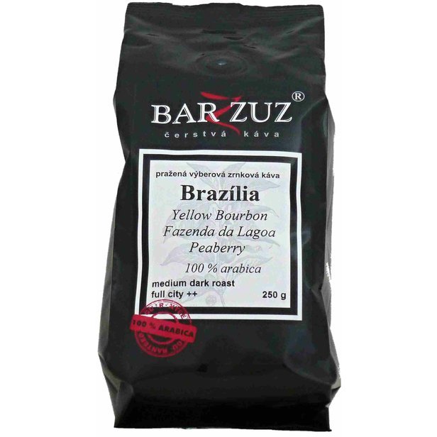 Barzzuz - Brazília Yellow Bourbon Fazenda da Lagoa Peaberry, arabica, 250 g.jpg