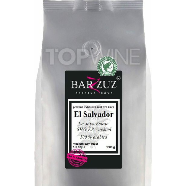 Barzzuz - El Salvador, pražená káva - La Joya Estate, SHG EP, RFA, praná, 1000 g.jpg