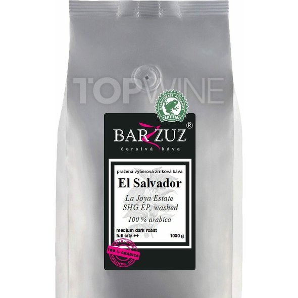 Barzzuz - El Salvador, pražená káva - La Joya Estate, SHG EP, RFA, praná, 1000 g.jpg