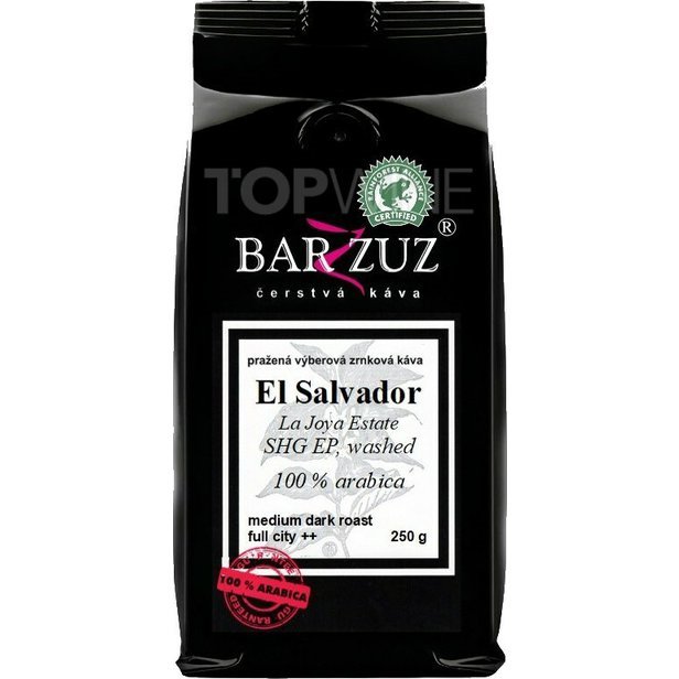 Barzzuz - El Salvador, pražená káva - La Joya Estate, SHG EP, RFA, praná, 250 g.jpg
