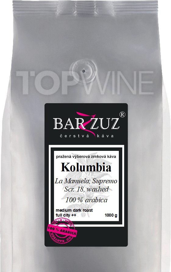 Kolumbia Cafe Sofia, Scr. 19 washed, 100% arabica, 1000 g | BARZZUZ