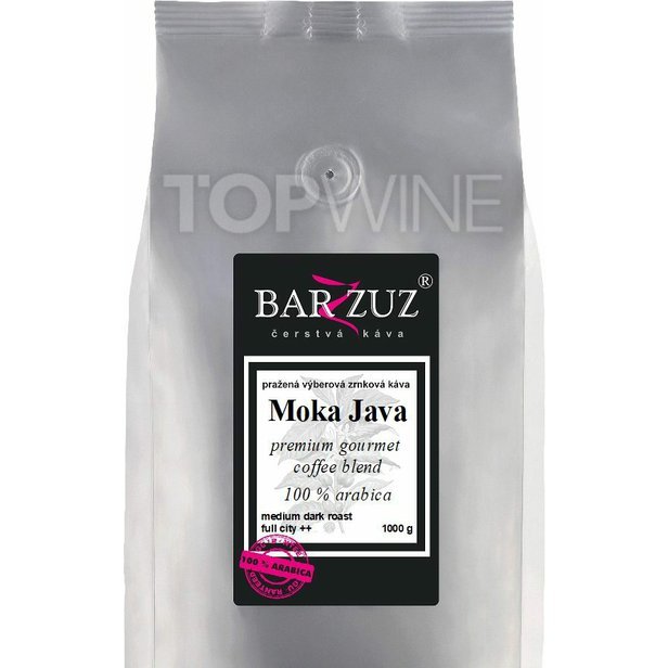 Barzzuz - Moka Java blend, pražená káva, 100  arabika, 1000 g.jpg