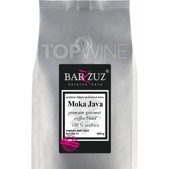 Barzzuz - Moka Java blend, pražená káva, 100  arabika, 1000 g.jpg