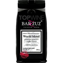 Barzzuz - World blend, pražená káva, 100  arabika, 250 g.jpg