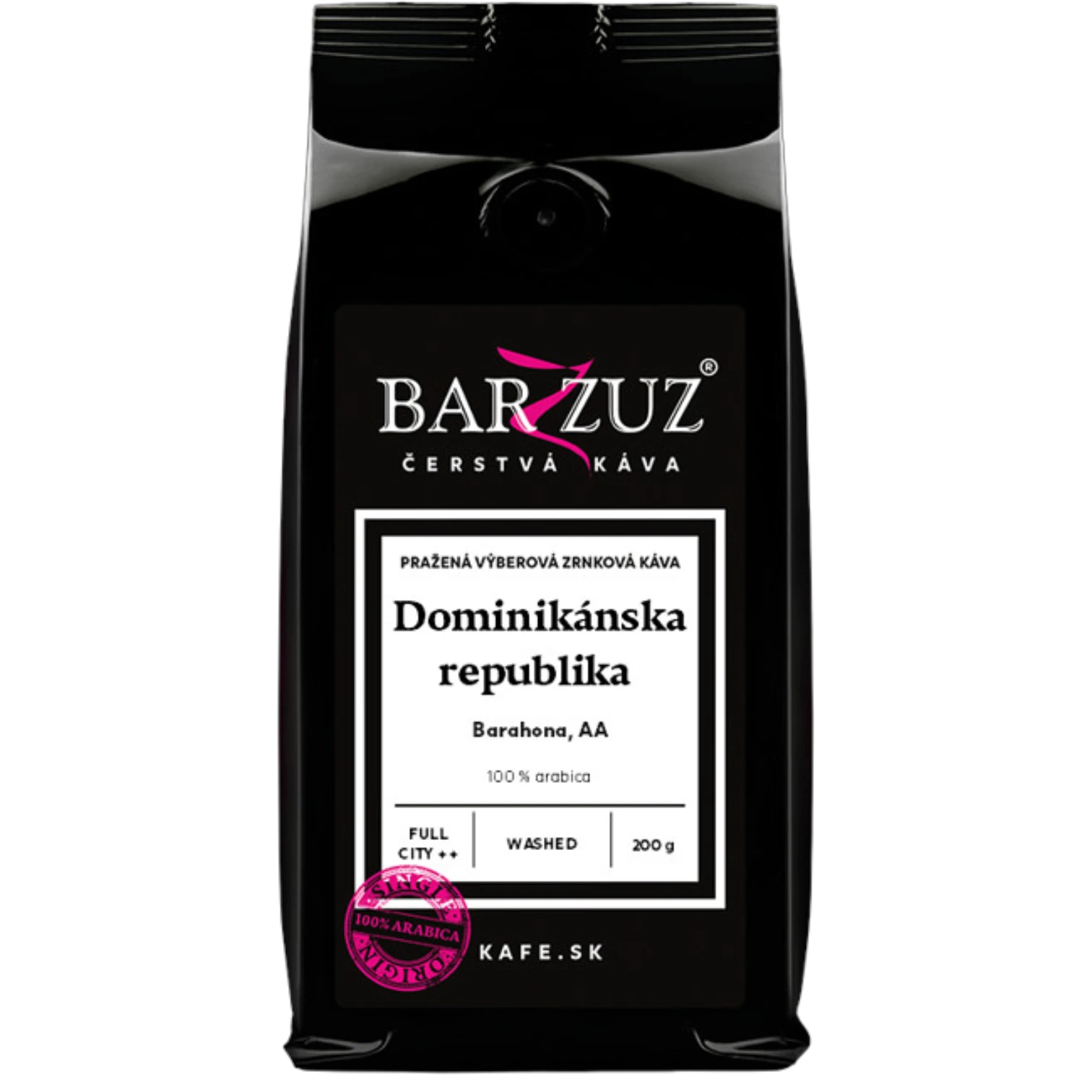 Dominikánska republika Barahona AA – pražená zrnková káva, praná, 200 g