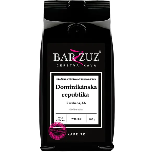 Dominikanska_republika_prazena_zrnkova_kava_-_Barahona_AA_prana_200_g