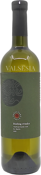 Rizling rýnsky - Suchý vrch, r. 2021, D.S.C., akostné víno, suché, 0,75 l KARPATSKÁ PERLA