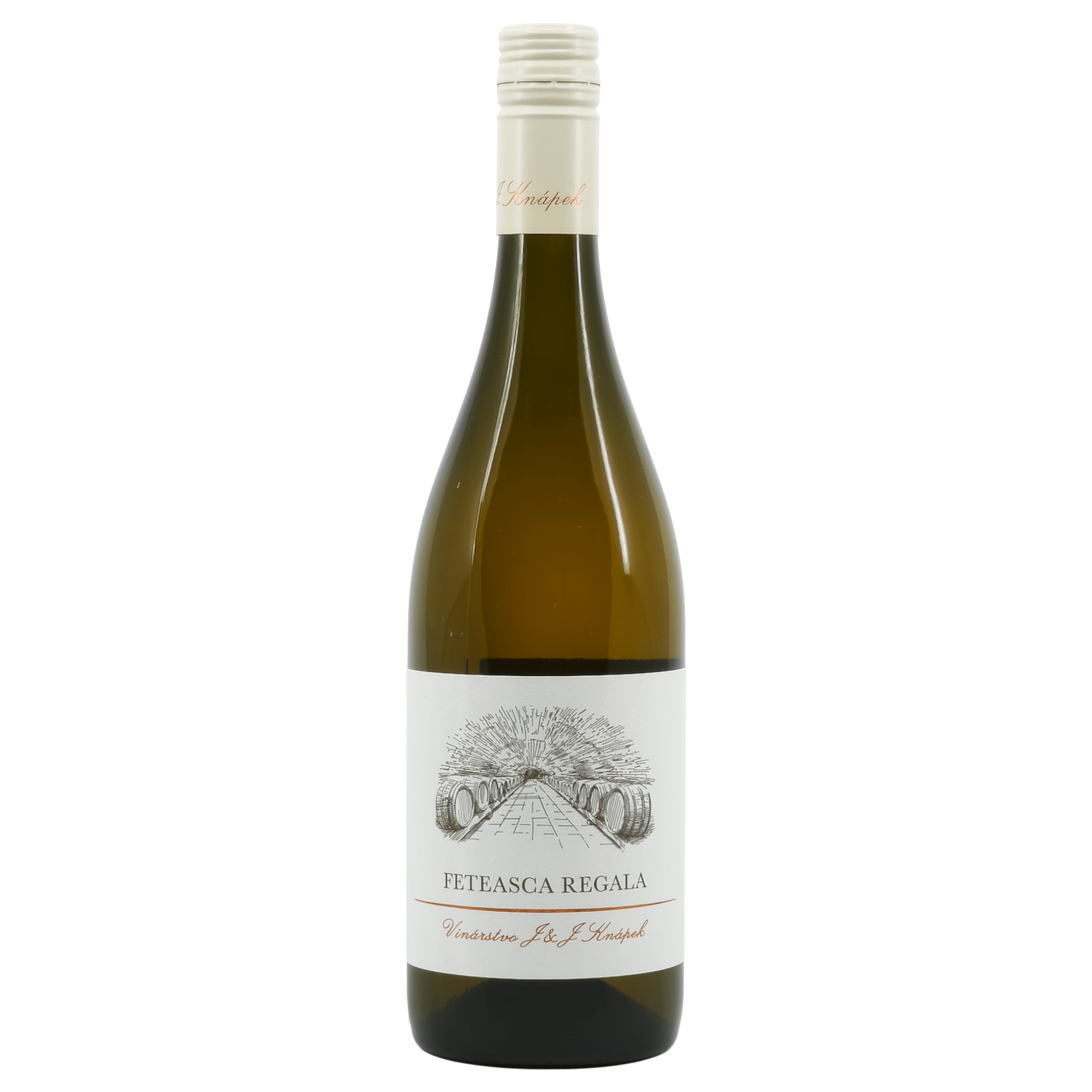 Feteasca Regala 2024, akostné víno, polosladké, 0,75 l Vinárstvo J&J Knápek