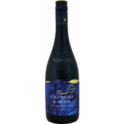 Cuvée Čučoriedka & Arónia, značkové ovocné víno, sladké, 0,75 l.jpg