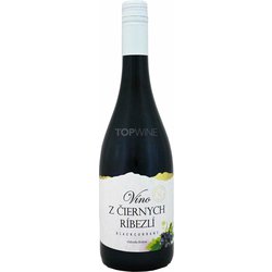 Víno z čiernych ríbezlí, značkové ovocné víno, sladké, 0,75 l.jpg