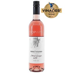 Cabernet Sauvignon rosé - Južnoslovenská VO 2023, akostné víno, suché, 0,75 l Mrva & Stanko