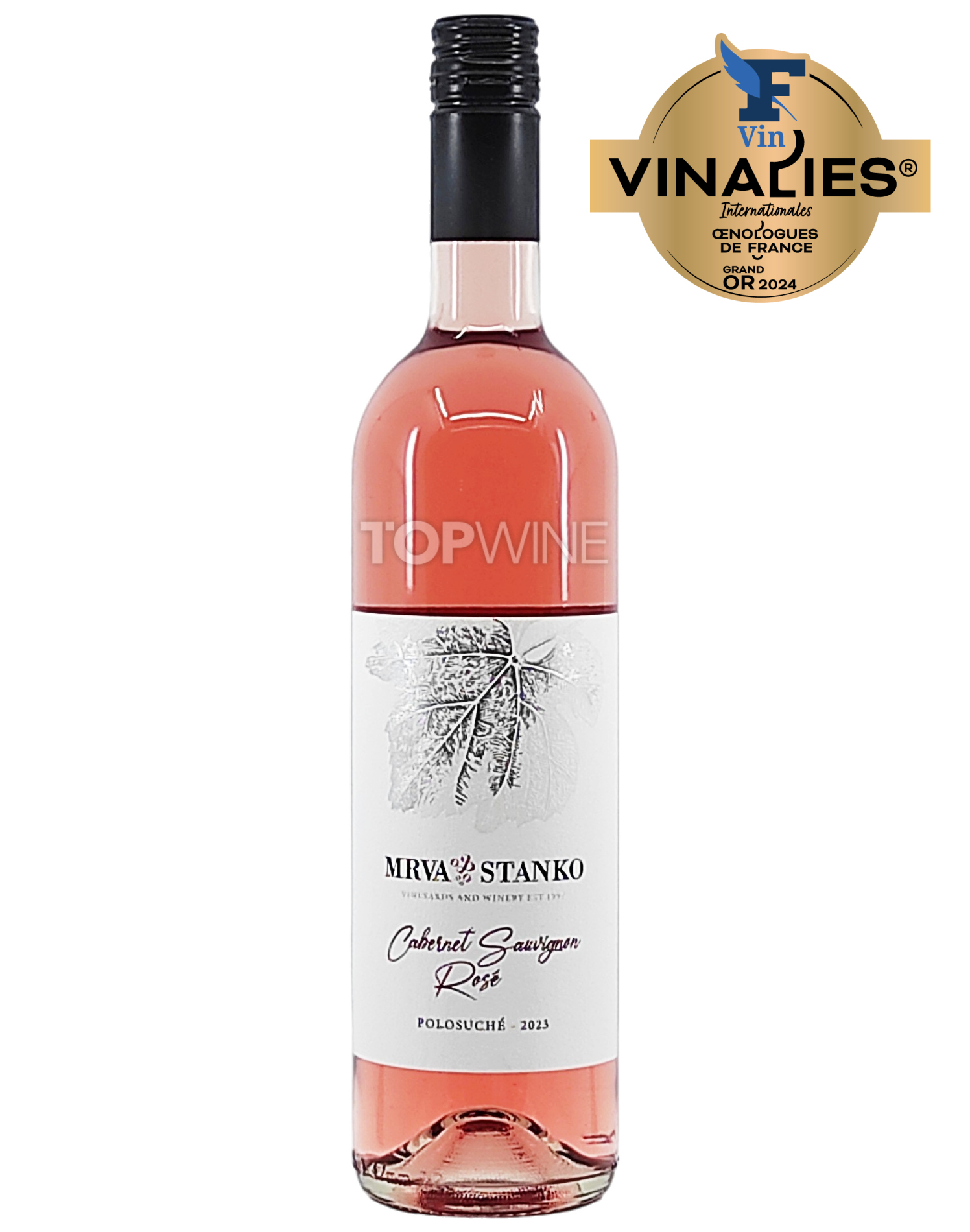 Cabernet Sauvignon rosé - Nitrianska VO 2023, akostné víno, polosuché, 0,75 l Mrva & Stanko