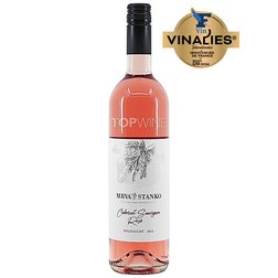 Cabernet Sauvignon rosé - Nitrianska VO 2023, akostné víno, polosuché, 0,75 l Mrva & Stanko