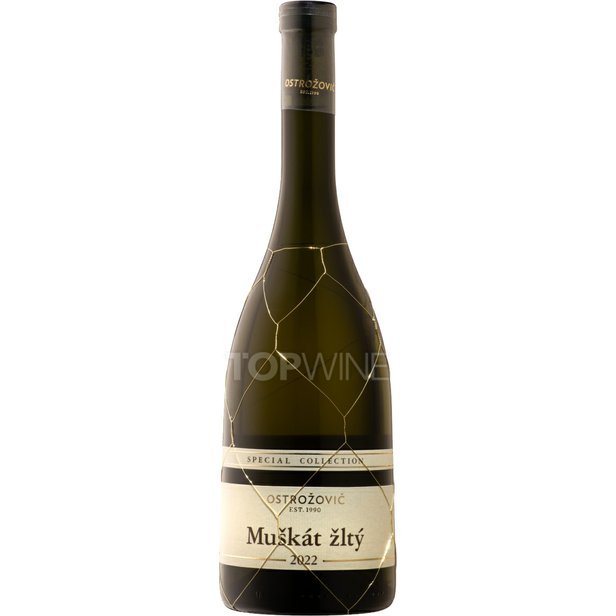 OSTROŽOVIČ - Muškát žltý, r. 2022, výber z hrozna, polosladké, Special collection, 0,75 l 1.jpg