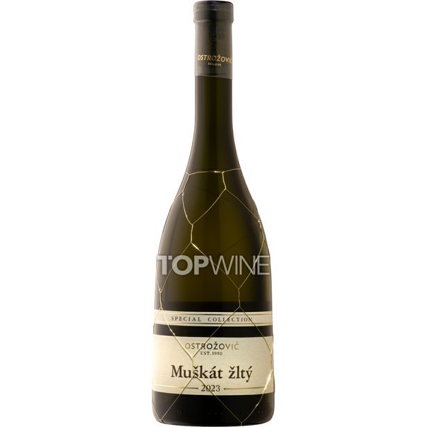 OSTROŽOVIČ - Muškát žltý, r. 2022, výber z hrozna, polosladké, Special collection, 0,75 l.jpg