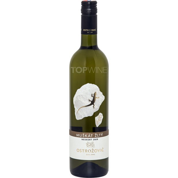 OSTROŽOVIČ - Muškát žltý, r. 2024, neskorý zber, suché, Solaris, 0,75 l.jpg