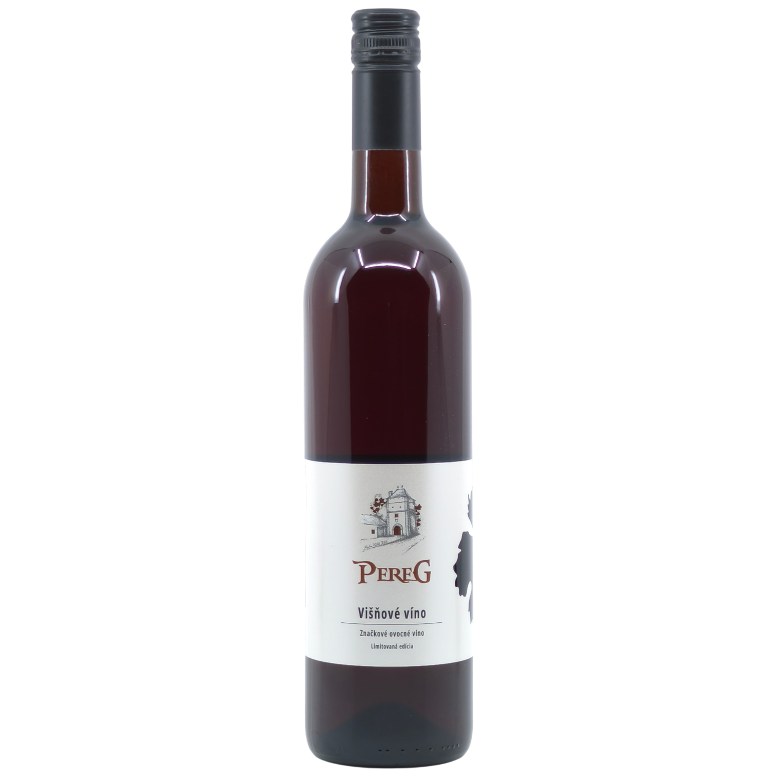 Višňové víno - limitovaná edícia, značkové ovocné víno, 0,75 l PEREG