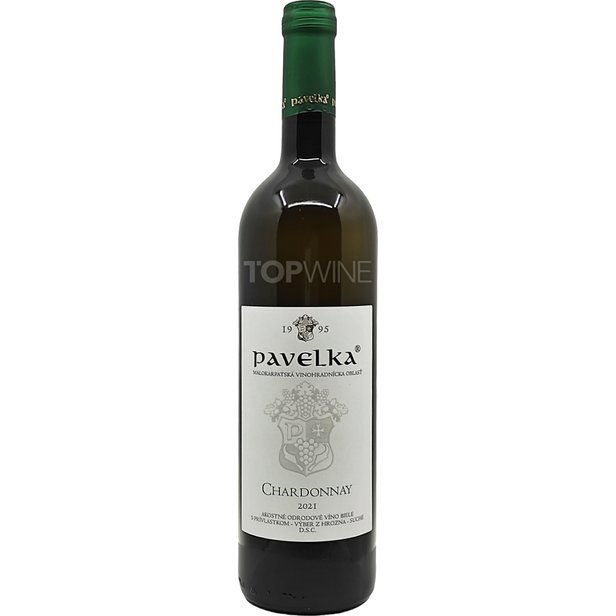 Pavelka a syn Chardonnay 2021, výber z hrozna, suché, 0,75 l.jpg