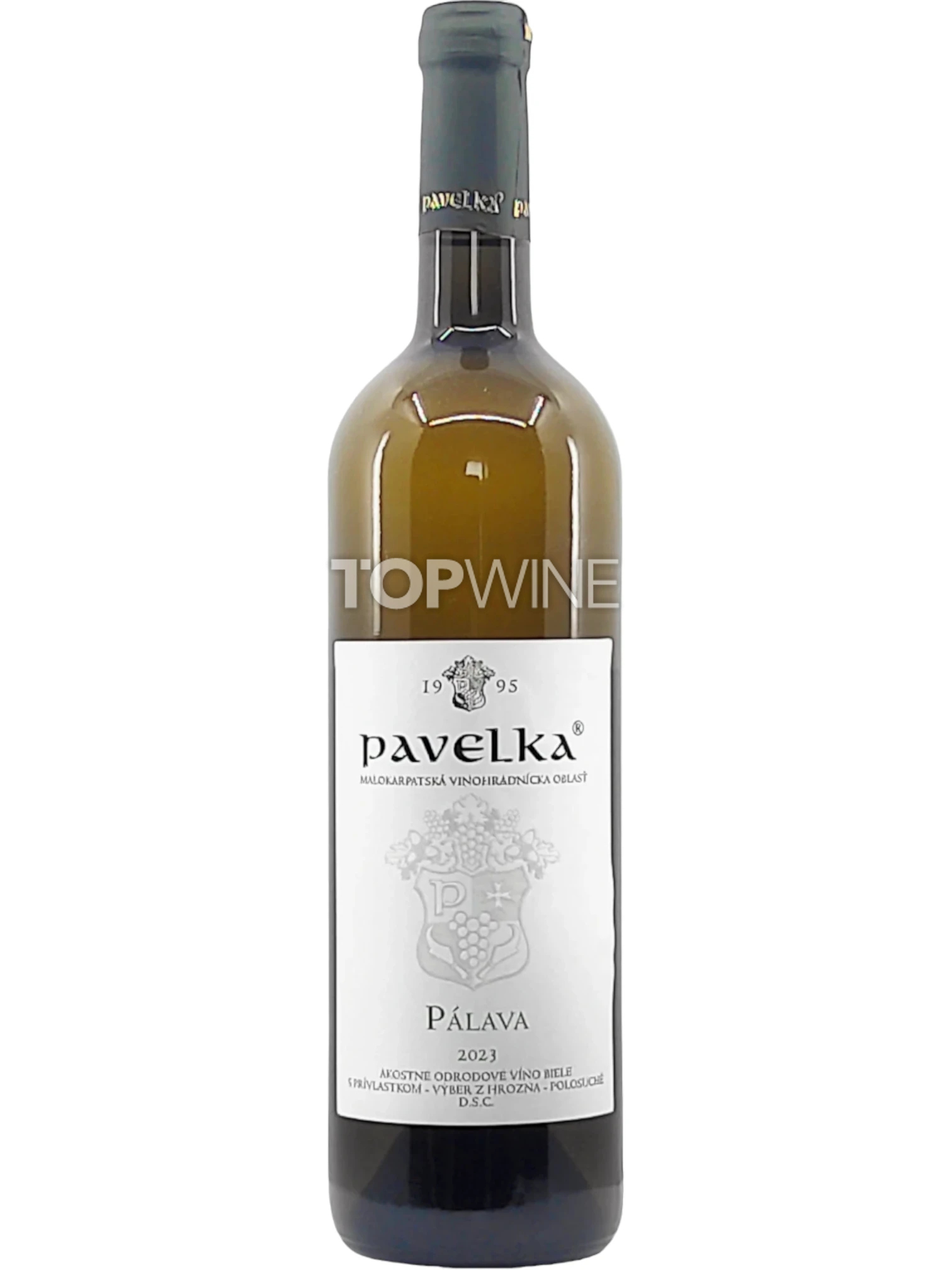 Pálava 2023, výber z hrozna, polosuché, 0,75 l Pavelka