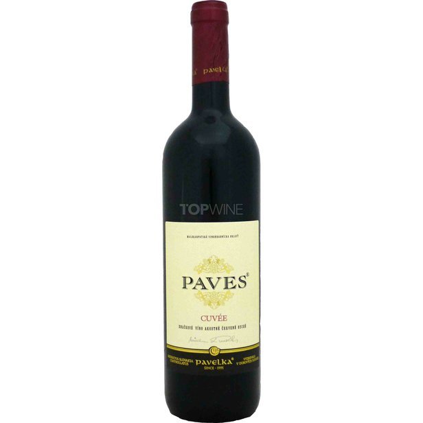 Pavelka a syn Paves červený - cuvée 2018, akostné značkové víno, suché, 0,75 l 1.jpg