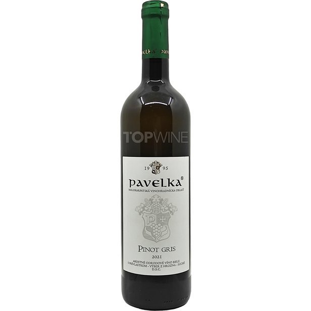 Pavelka a syn Pinot gris 2021, výber z hrozna, suché, 0,75 l.jpg