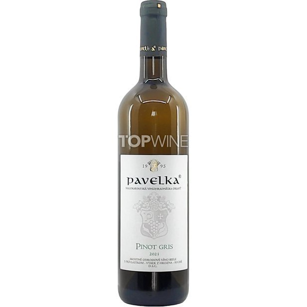 Pavelka a syn Pinot gris 2023, výber z hrozna, suché, 0,75 l.jpg