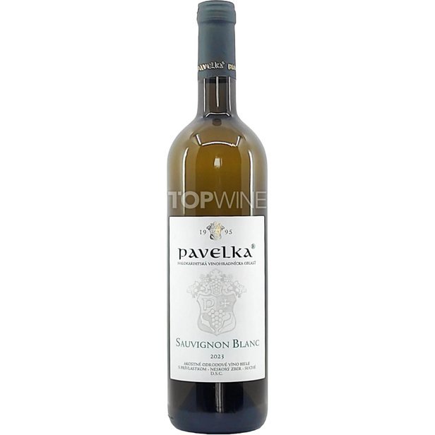 Pavelka a syn Sauvignon blanc 2023, neskorý zber, suché, 0,75 l.jpg