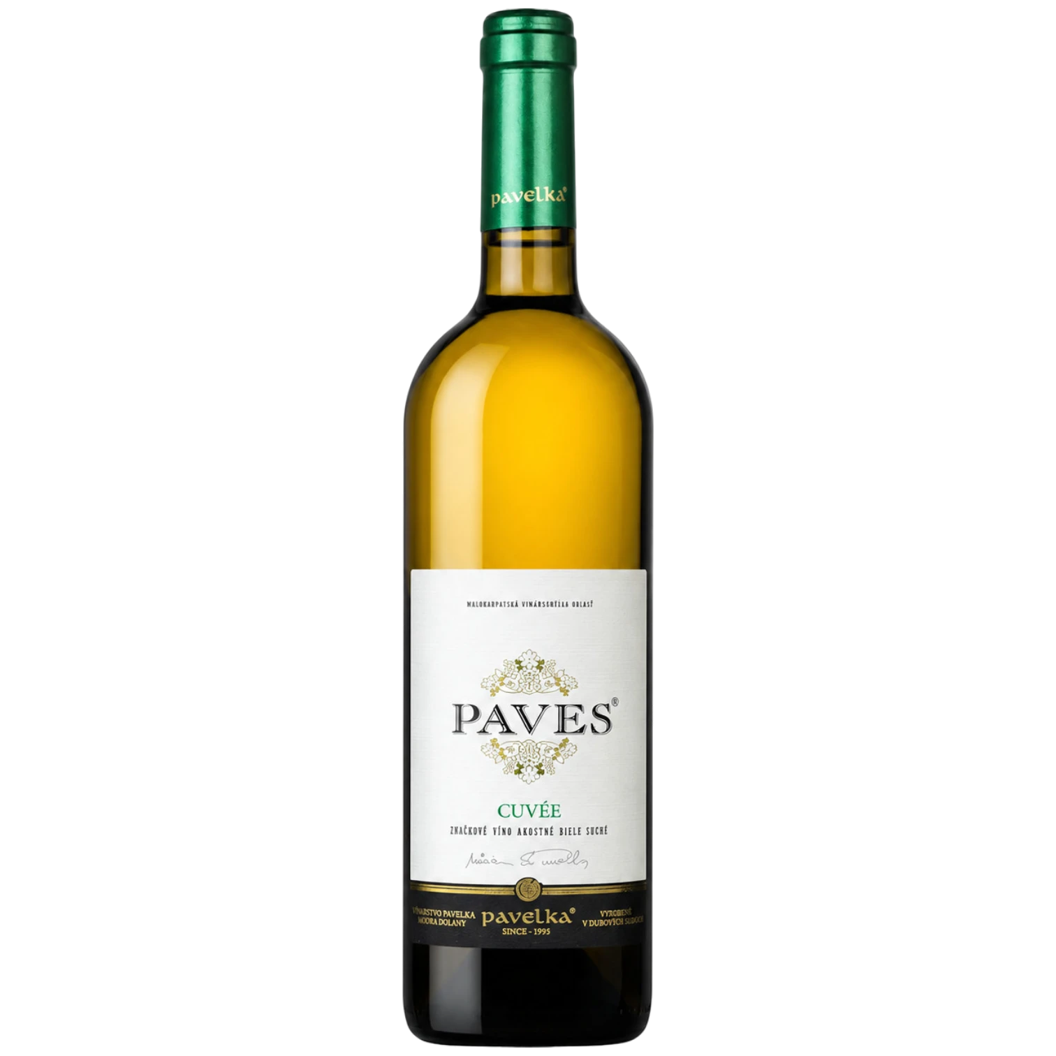 Paves biele 2020 – exkluzívne barikové cuvée, suché, 0,75 l Pavelka a syn