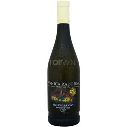 Rizling rýnsky, r. 2021, D.S.C., akostné víno,  polosuché, 0,75 l Pivnica Radošina