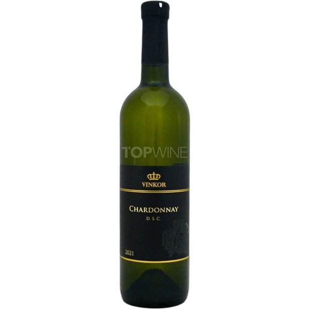 VINKOR Chardonnay 2021, D.S.C., akostné víno, suché, 0,75 l.jpg
