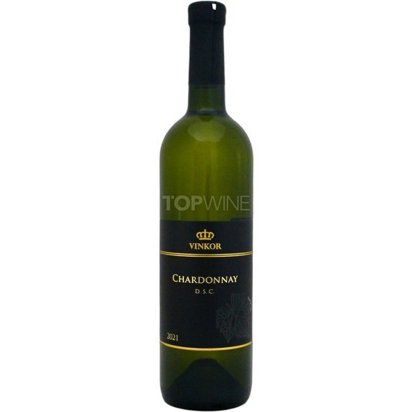VINKOR Chardonnay 2021, D.S.C., akostné víno, suché, 0,75 l.jpg