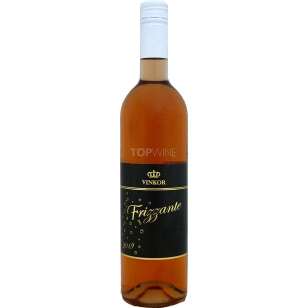 VINKOR Frizzante rosé 2019, D.S.C., perlivé víno, polosladké, 0,75 l.jpg