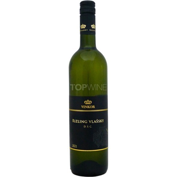VINKOR Rizling vlašský 2021, D.S.C., akostné víno, suché, 0,75 l.jpg