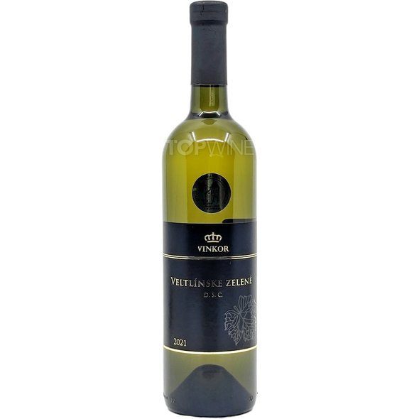 VINKOR Veltlínske zelené 2021, D.S.C., akostné víno, suché, 0,75 l.jpg
